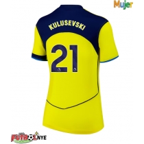 Camiseta Tottenham Hotspur Dejan Kulusevski #21 Tercera Equipación para mujer 2025-26 manga corta